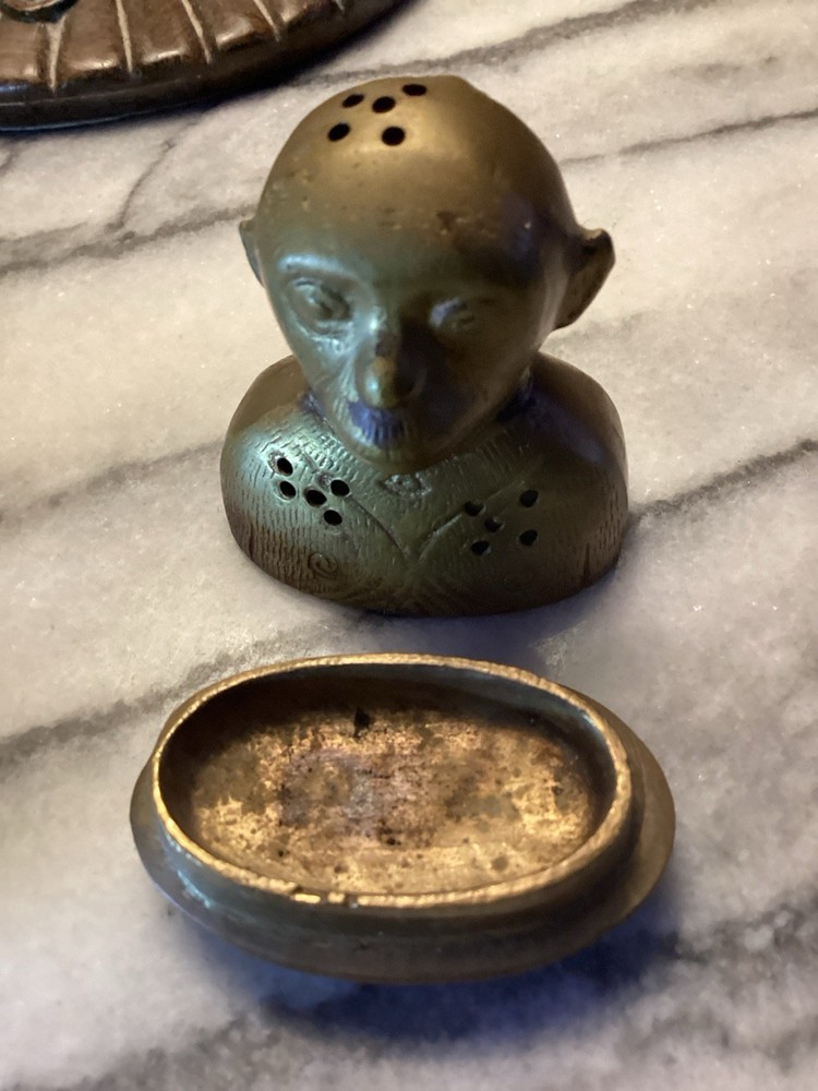 Vintage Brass Monkey Incense Burners (2)