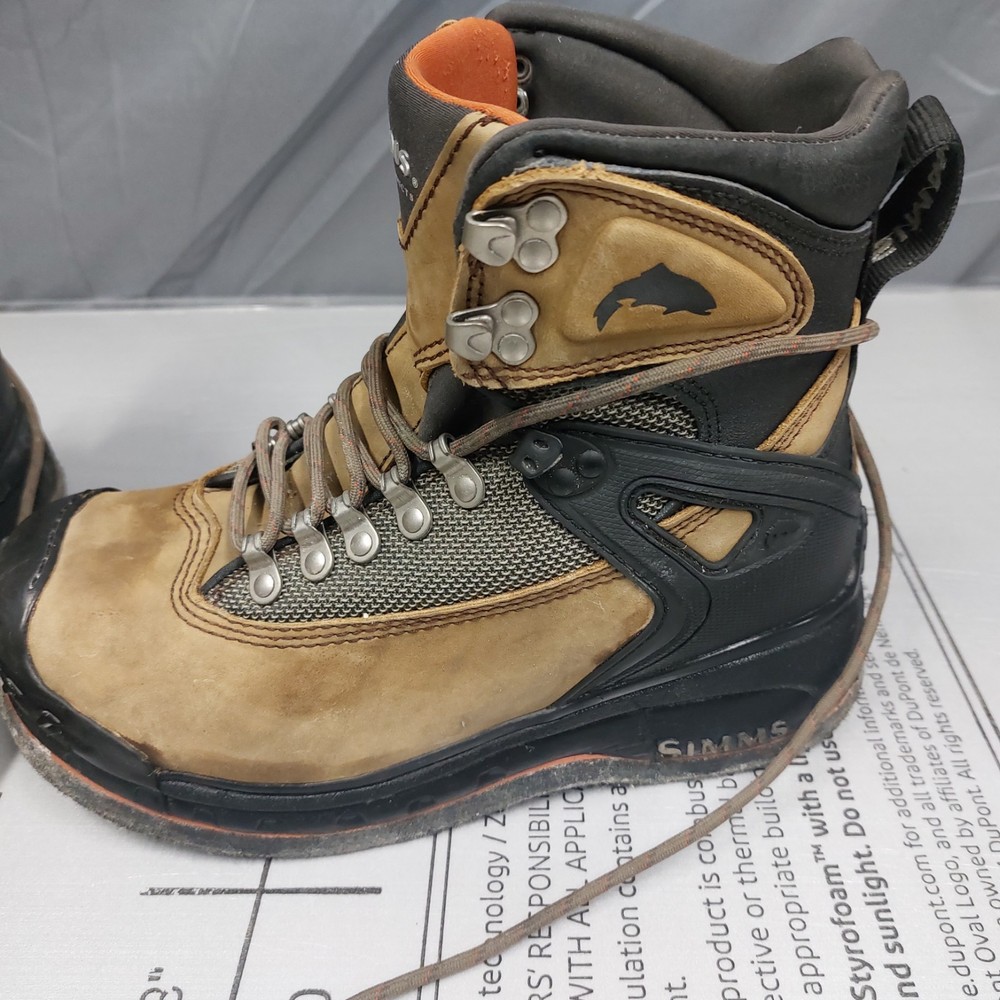 Simms guide boots felt sole with waders