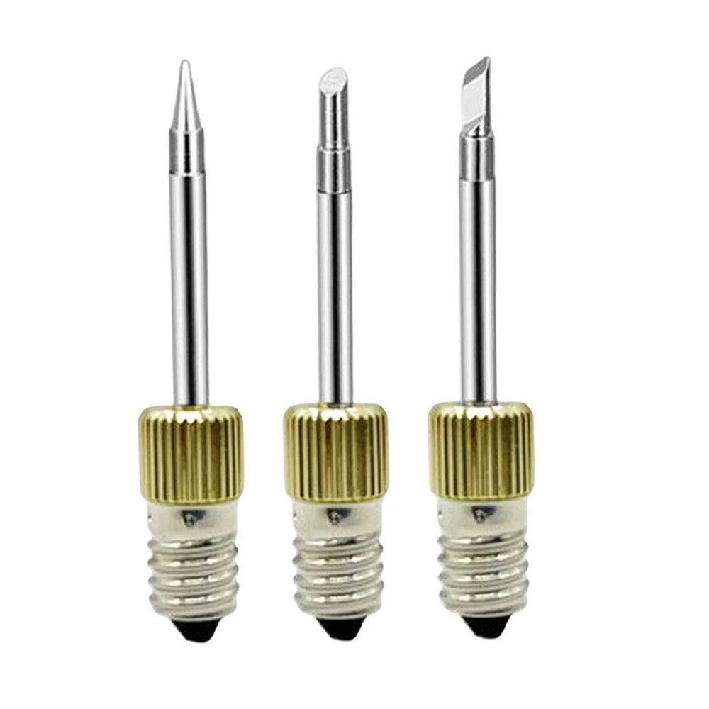 6pcs Replacement Soldering Iron Tips E10 Interface Electric Soldering/Needle Tip