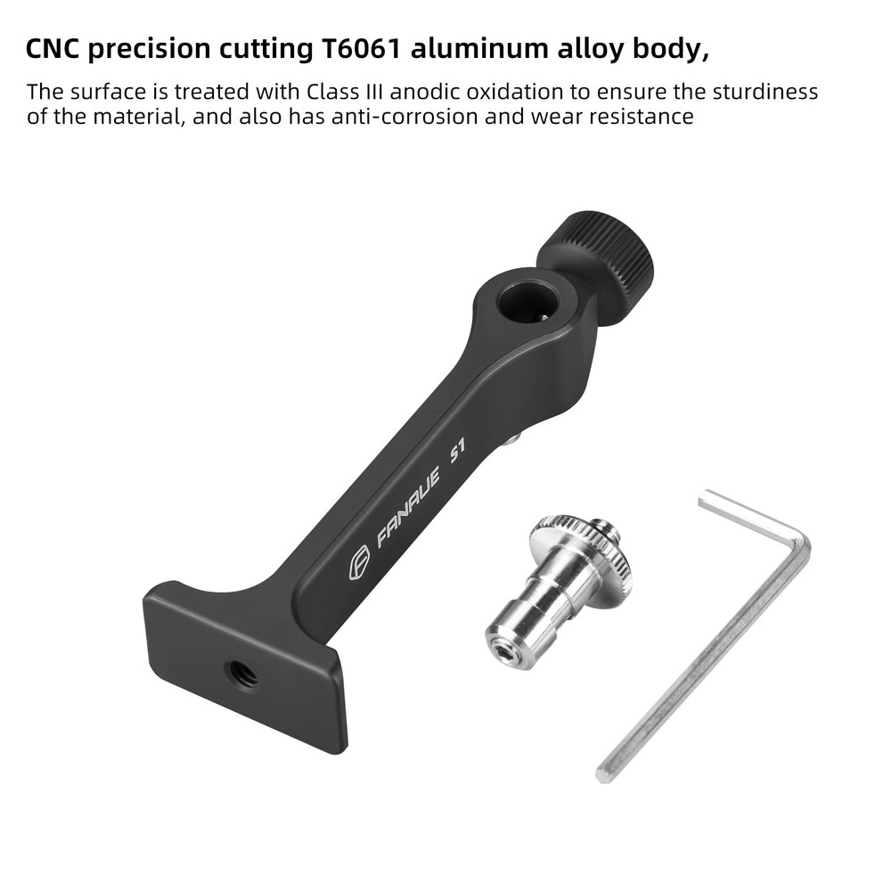 Binocular Tripod Adapter, Mount 1/4 Inch Threading black