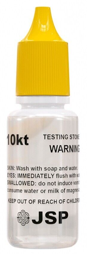 12 Bottles Gold Testing Kit 10k 14k 18k 22k Solution Acids Test Authenticity