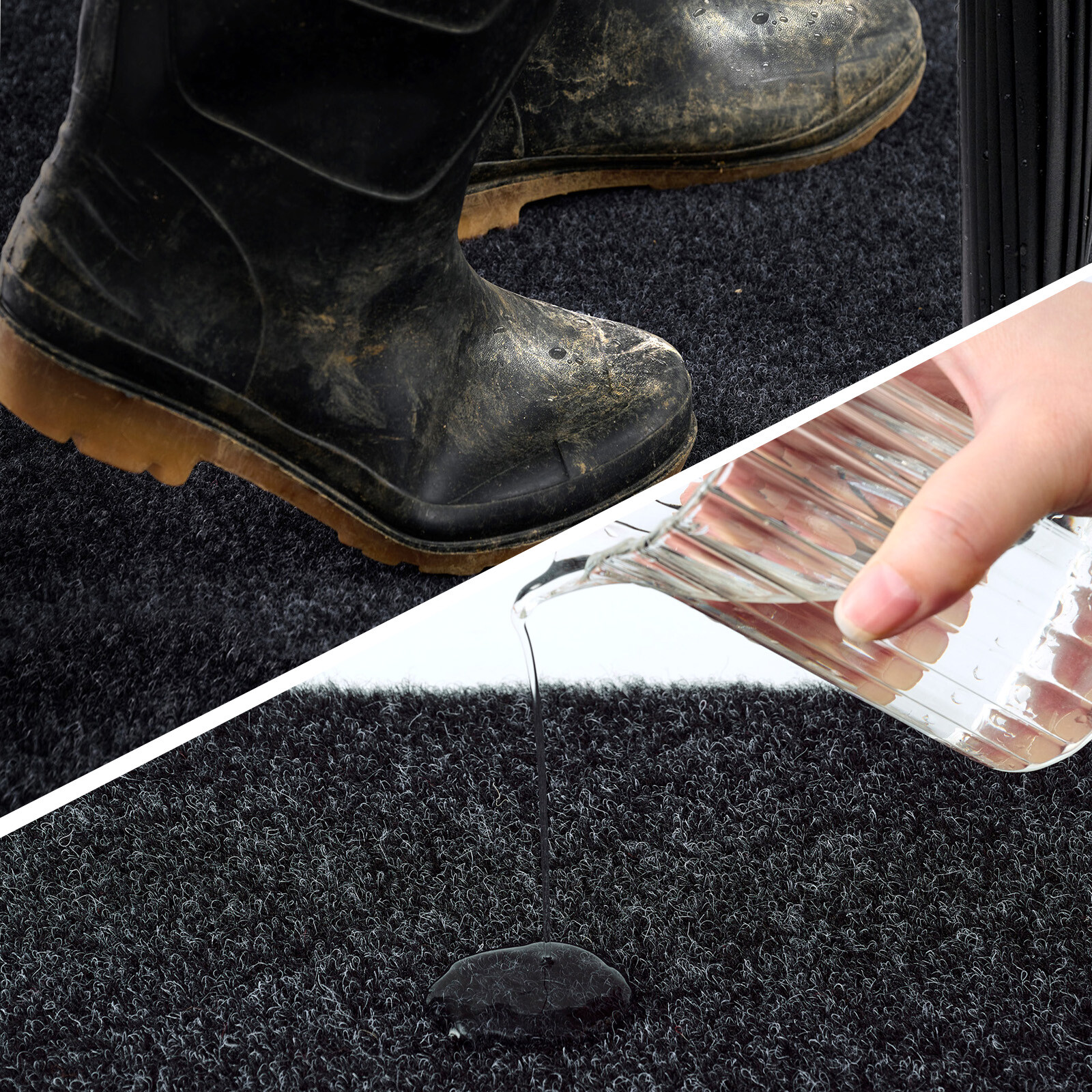 Runner Rug 2 x 8, 2 x 10 ft Hallway Non Slip Rubber Back Rugs for Kitchen Indoor