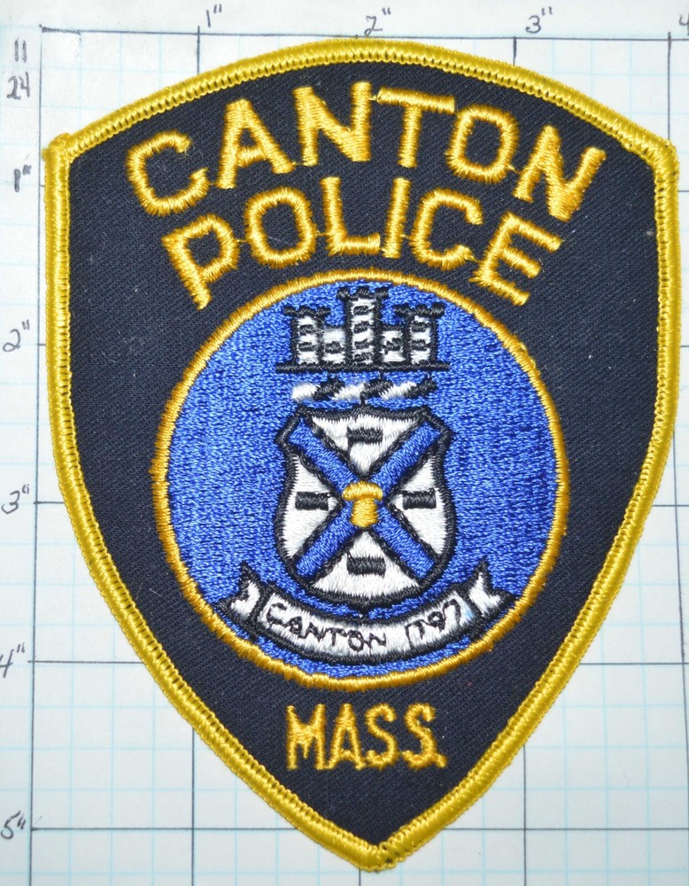 MASSACHUSETTS, CANTON POLICE DEPT PATCH