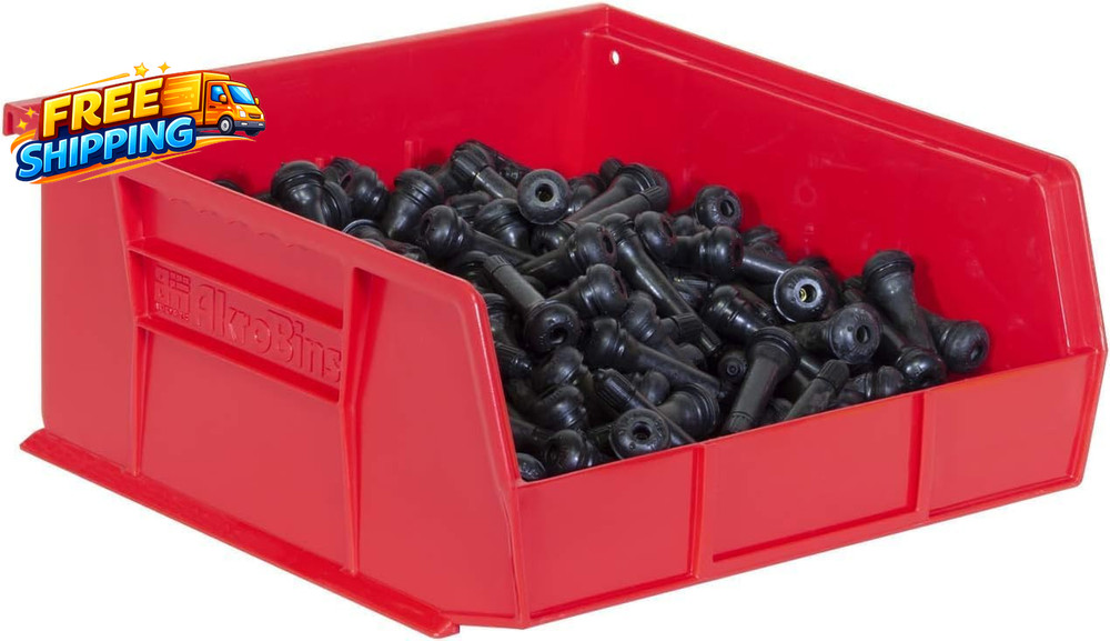30235 Akrobins Plastic Storage Bins Space-Saving Stackable Bins for Garage