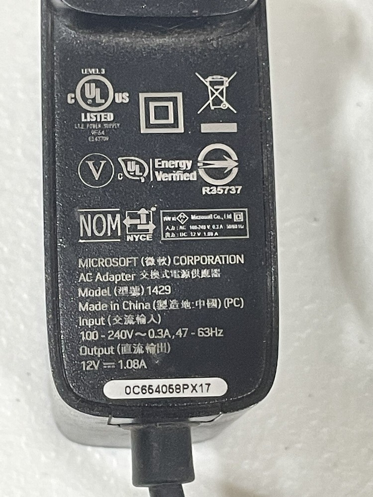 Microsoft Kinect Sensor Bar Xbox 360 with AC Power Adapter Model 1414