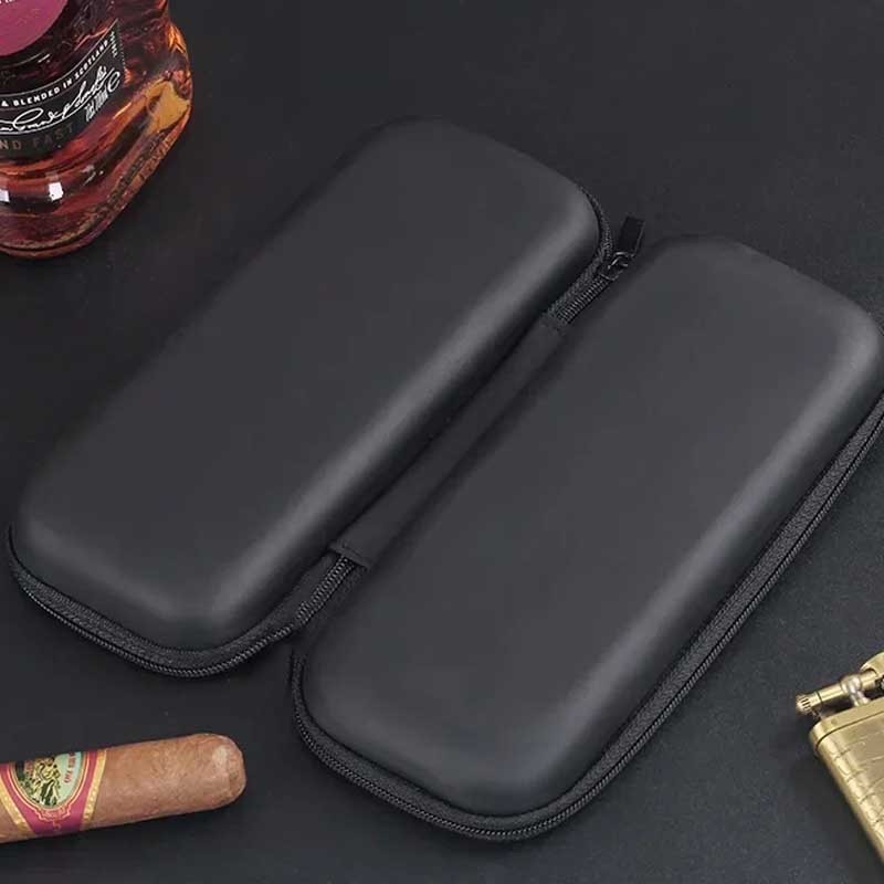 Portable Cigar Case Travel Pouch for Cigars Cutter Lighter Storage Smoking Box*