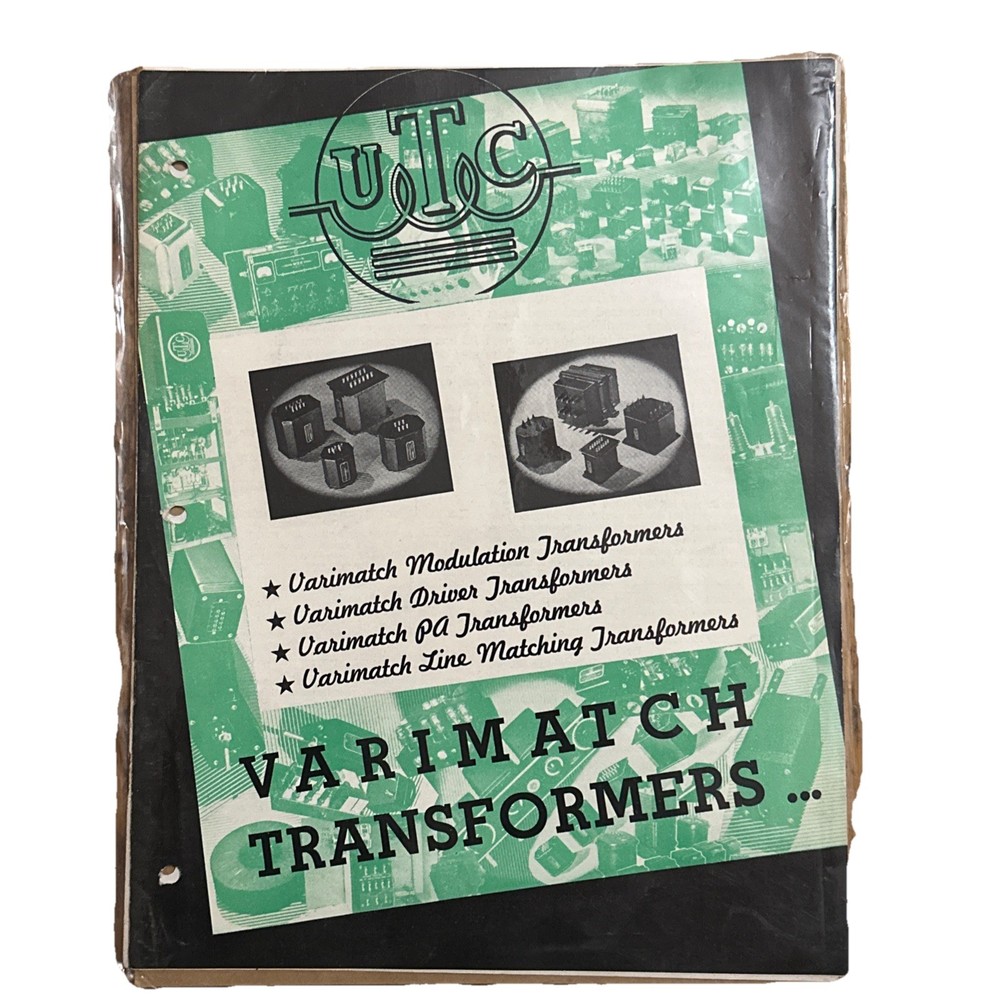 Vintage UTC Varimatch Transformers Catalog 50s? 7 Pages