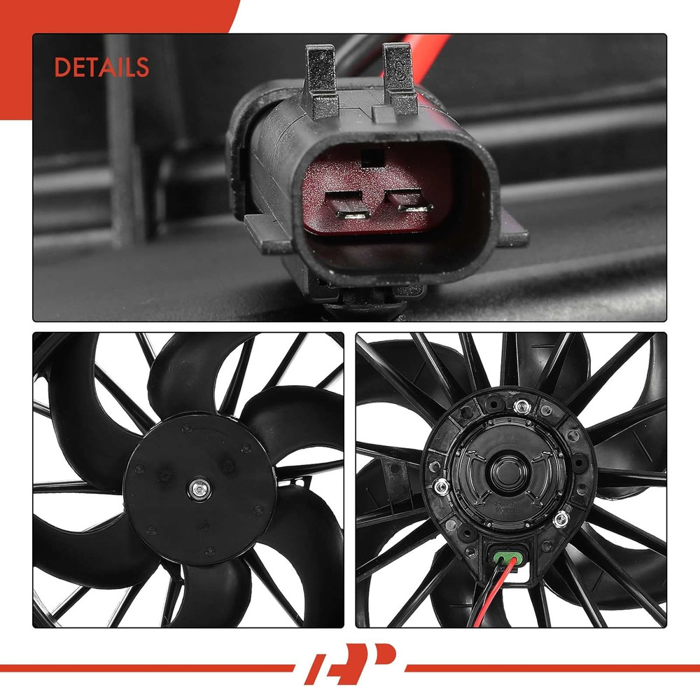 A/C Condenser Fan Assembly Compatible with Select Dodge Models - Ram 1500 2002-2
