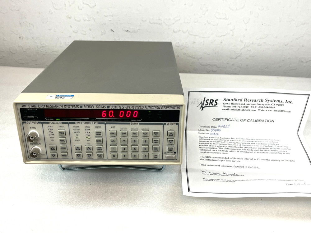 Stanford Research Systems DS345 30MHz Synthesized Function Generator