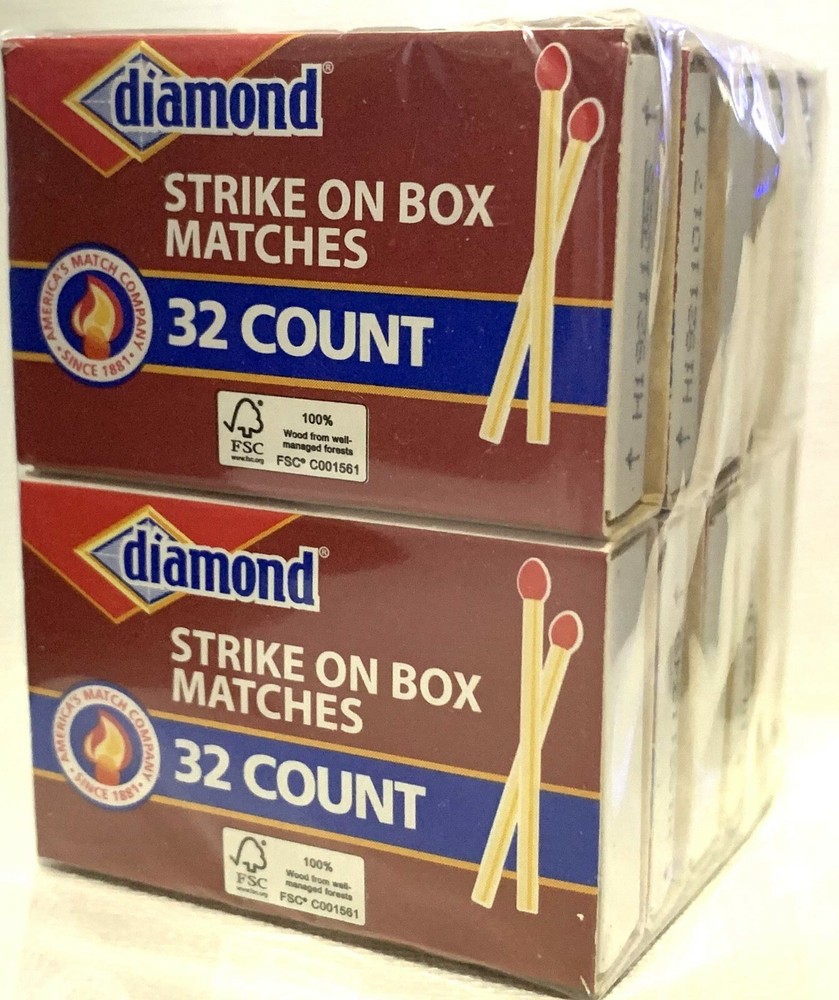 6-Pack boxes of 32 matches