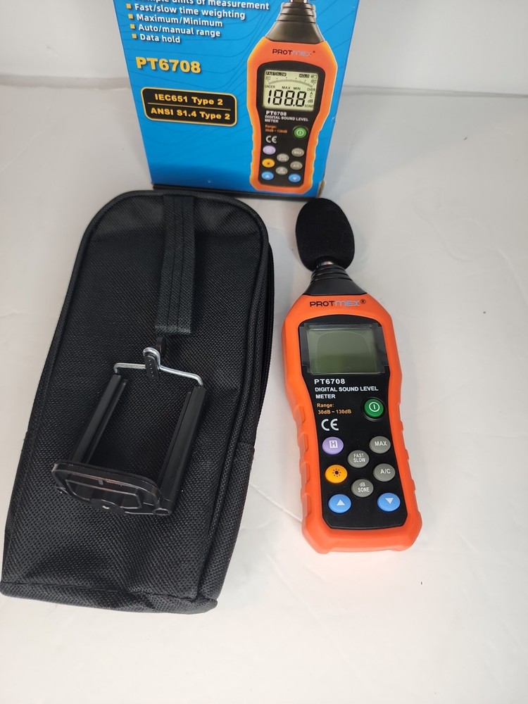 Protmex PT6708 Sound Level Meter Digital Sound Level Meter Reader Measurement...