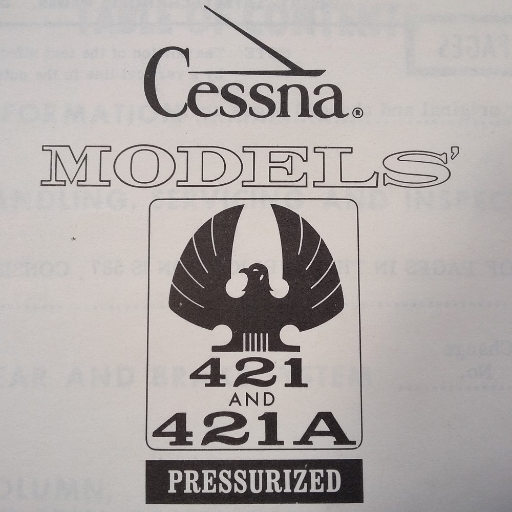 Cessna 421 & 421A Pressurized Service Manual