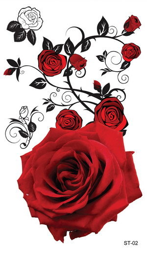 Supperb® 6-pack Mix Flower Temporary Tattoos