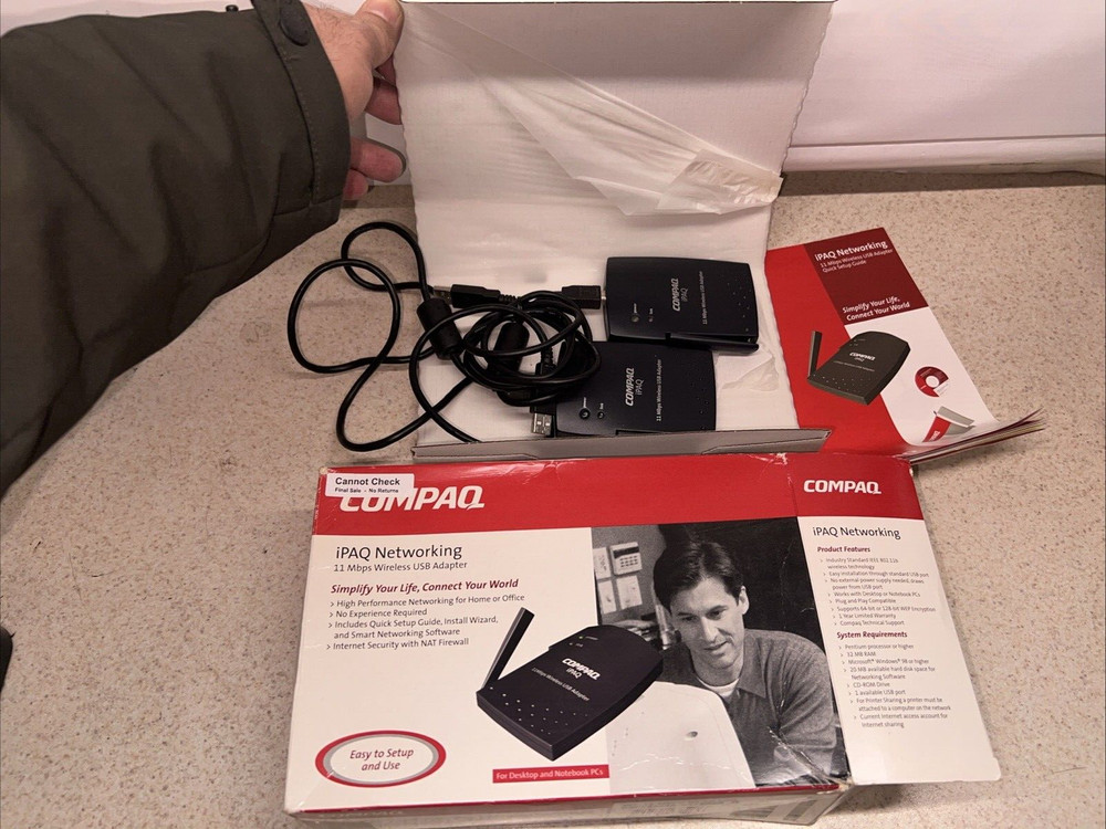 Compaq iPAC Networking 11 Mbps Wireless USB Adapter UNTESTED