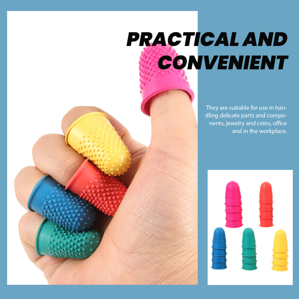 20 Pcs Multi Function Rubber Finger Protectors Non Slip Finger Cots for Home Use