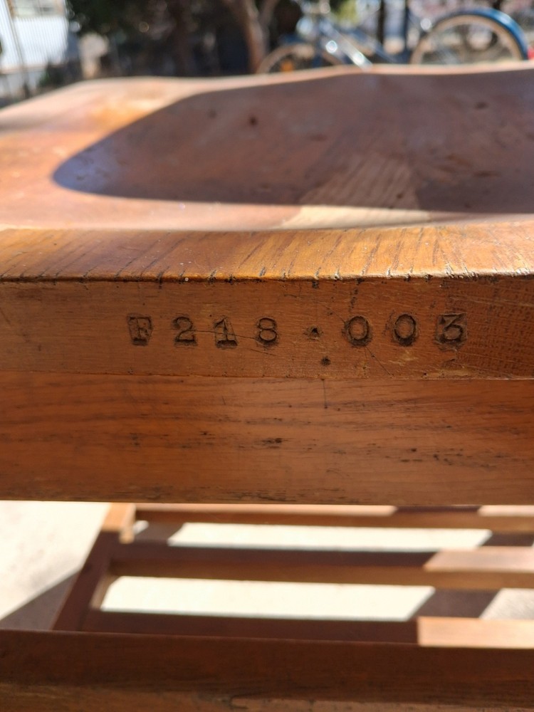 Vtg Solid Wood School Desk