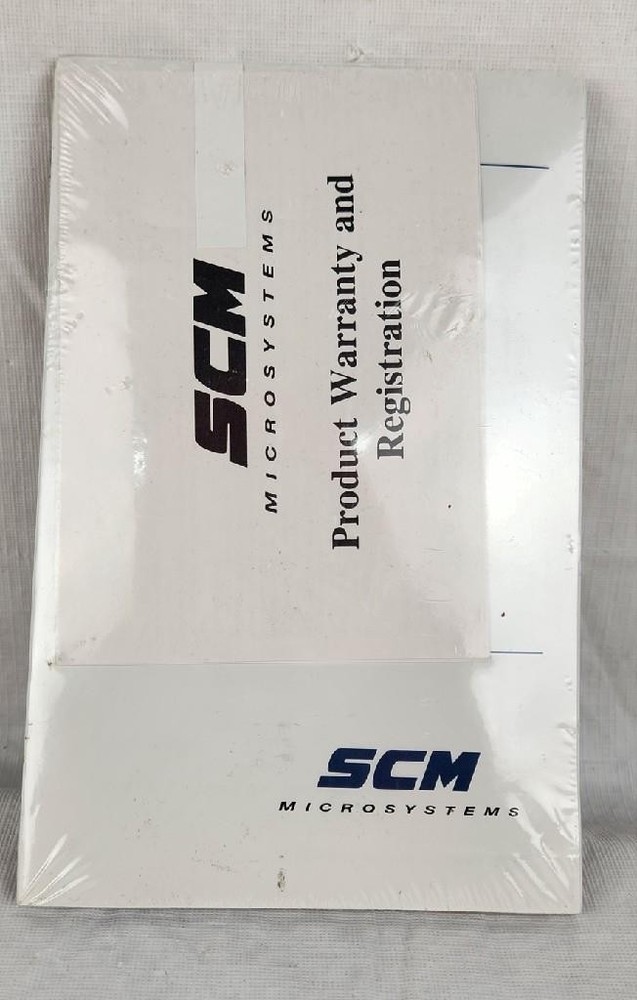 New Sealed SCM Microsystems Manual & 3.5" Software Floppy Disk