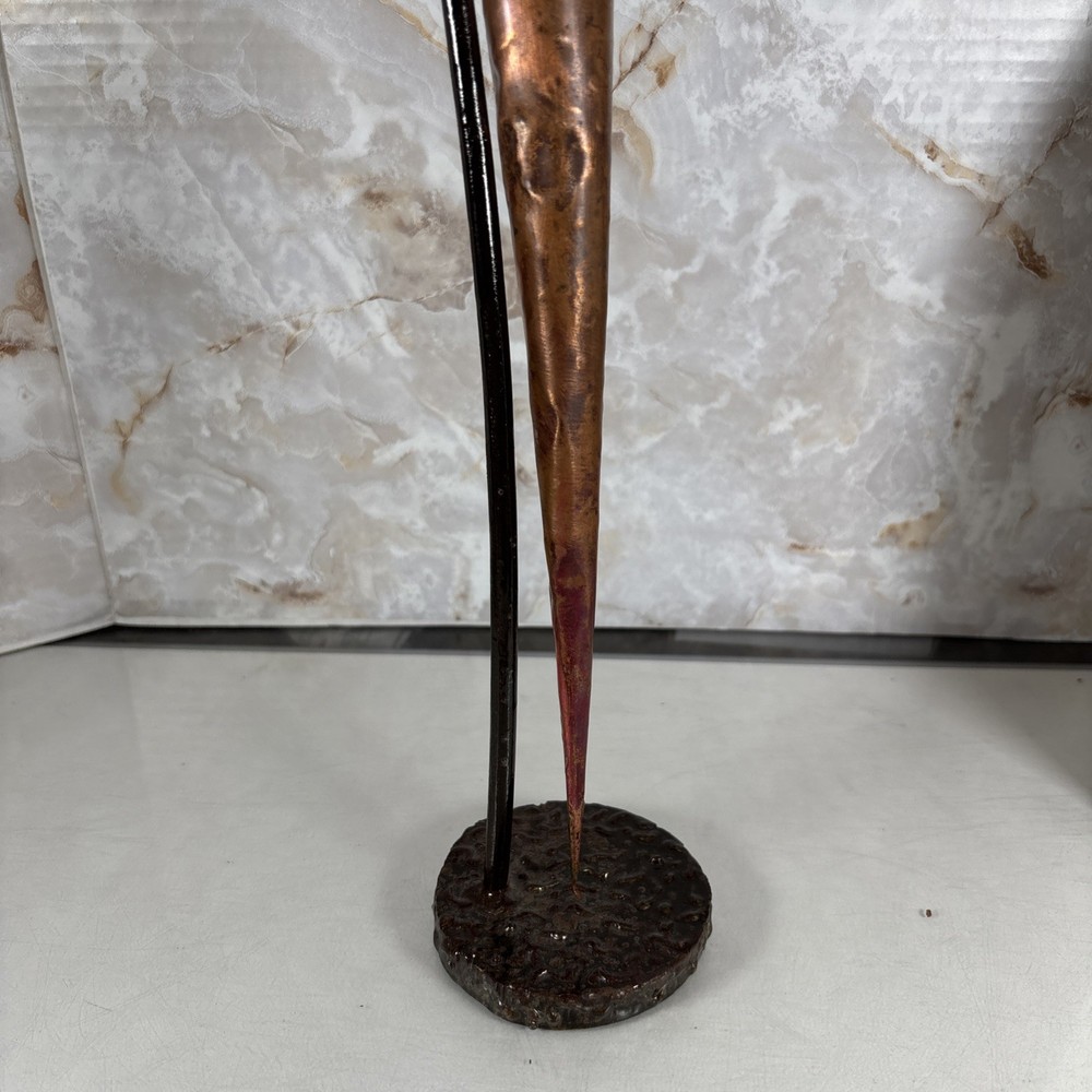 Postmodern Copper Vase 15.5”