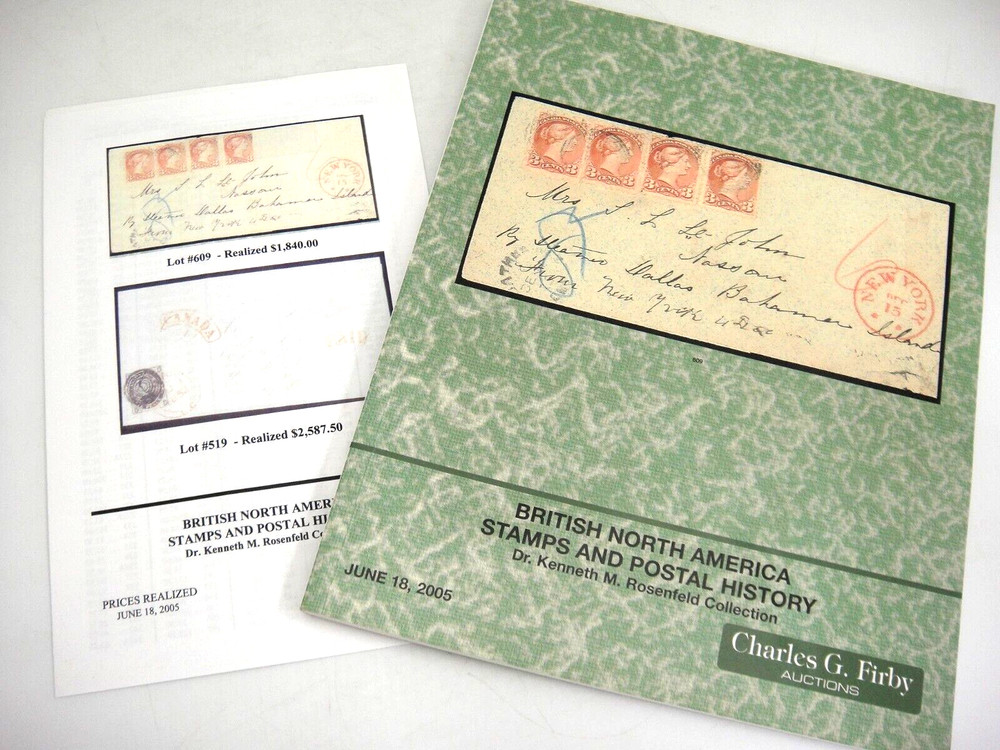 Firby 2005 Auction Catalog w Prices Realized Rosenfeld Collection