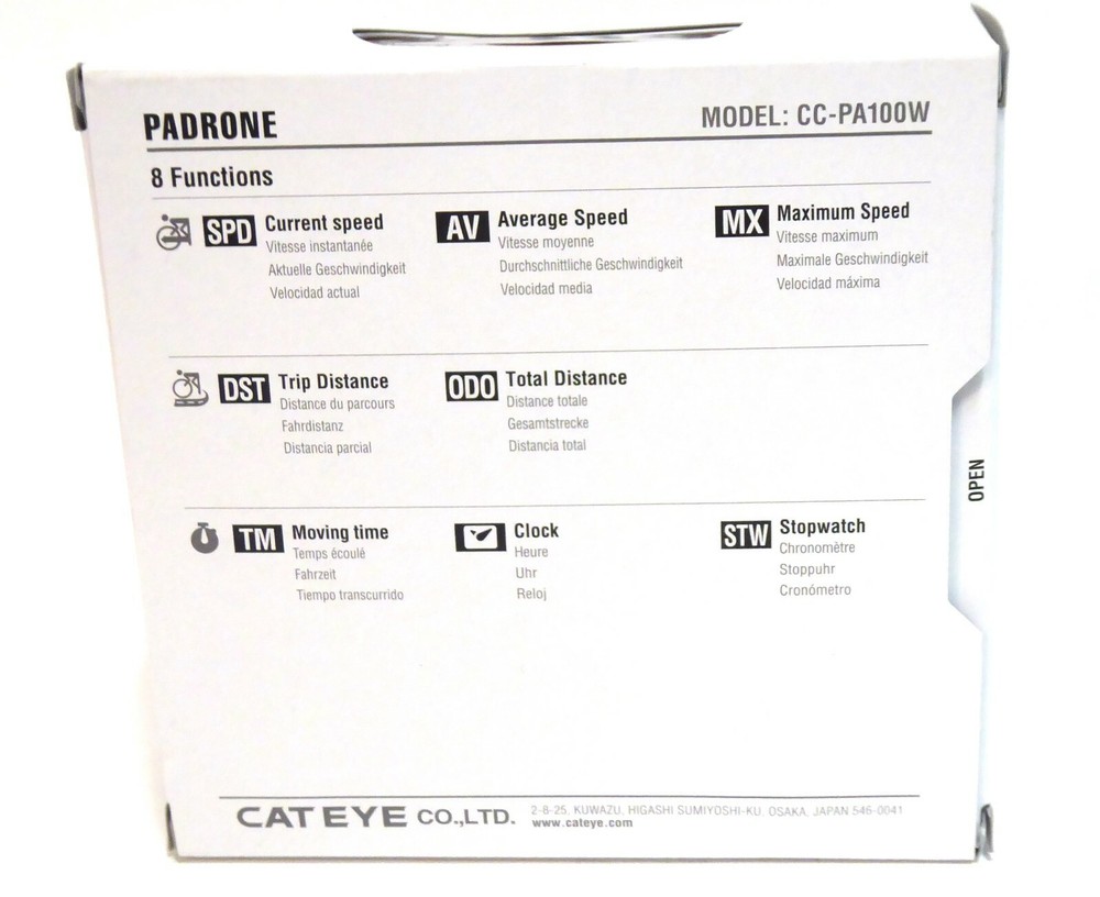 Cateye Padrone Stealth Edition with Out Front Bracket