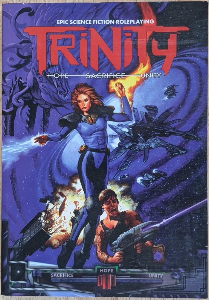 White Wolf Trinity Science Fiction Roleplaying Softcover VG+