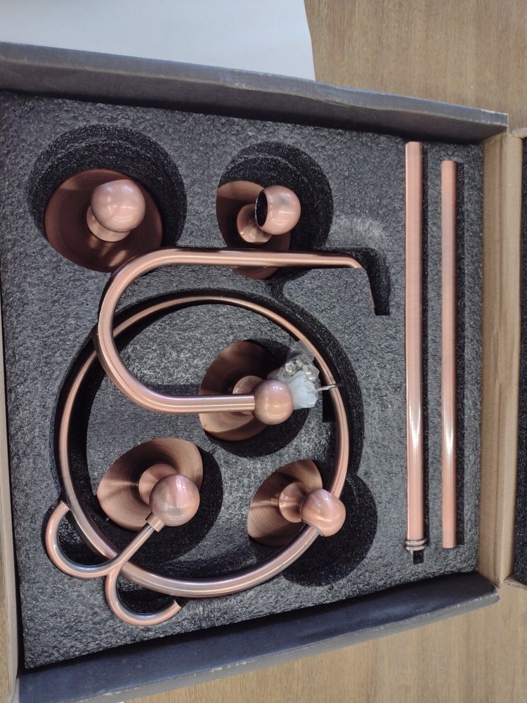 4 Piece Bronze Bathroom Hardware Set