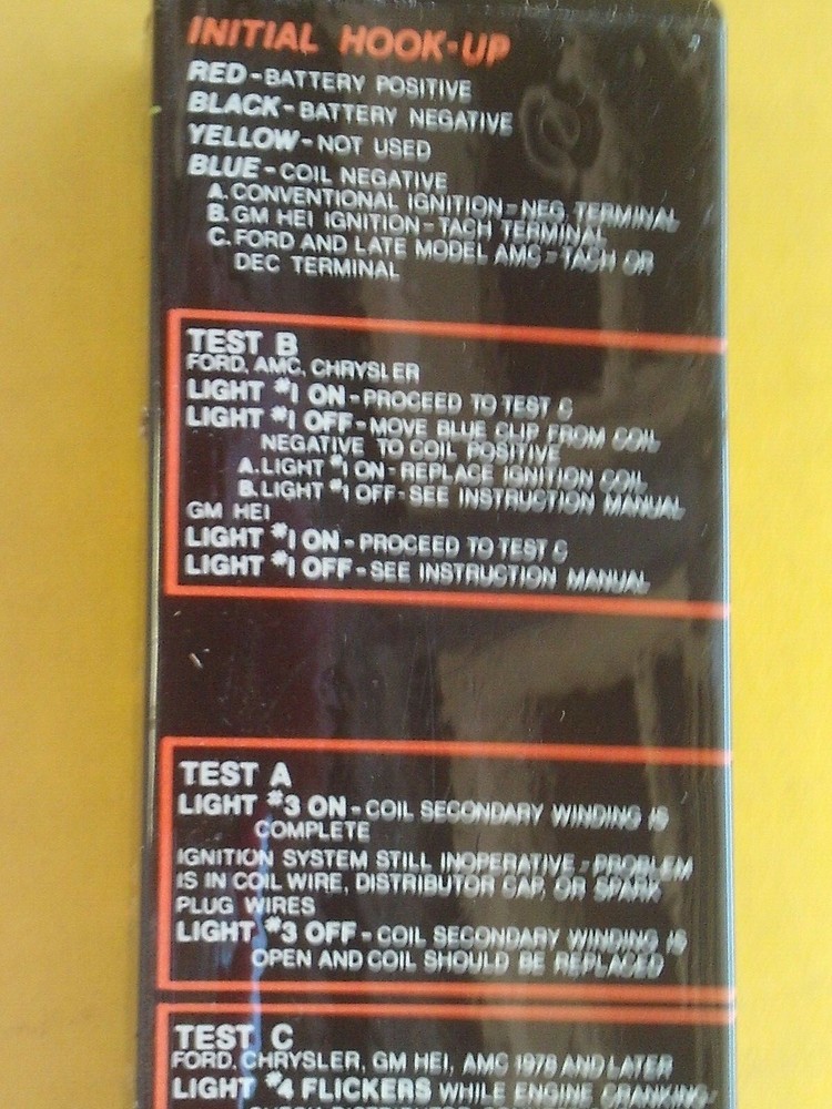 KAL Electronic Ignition Analyzer #2722 Engineered For Excellence #1