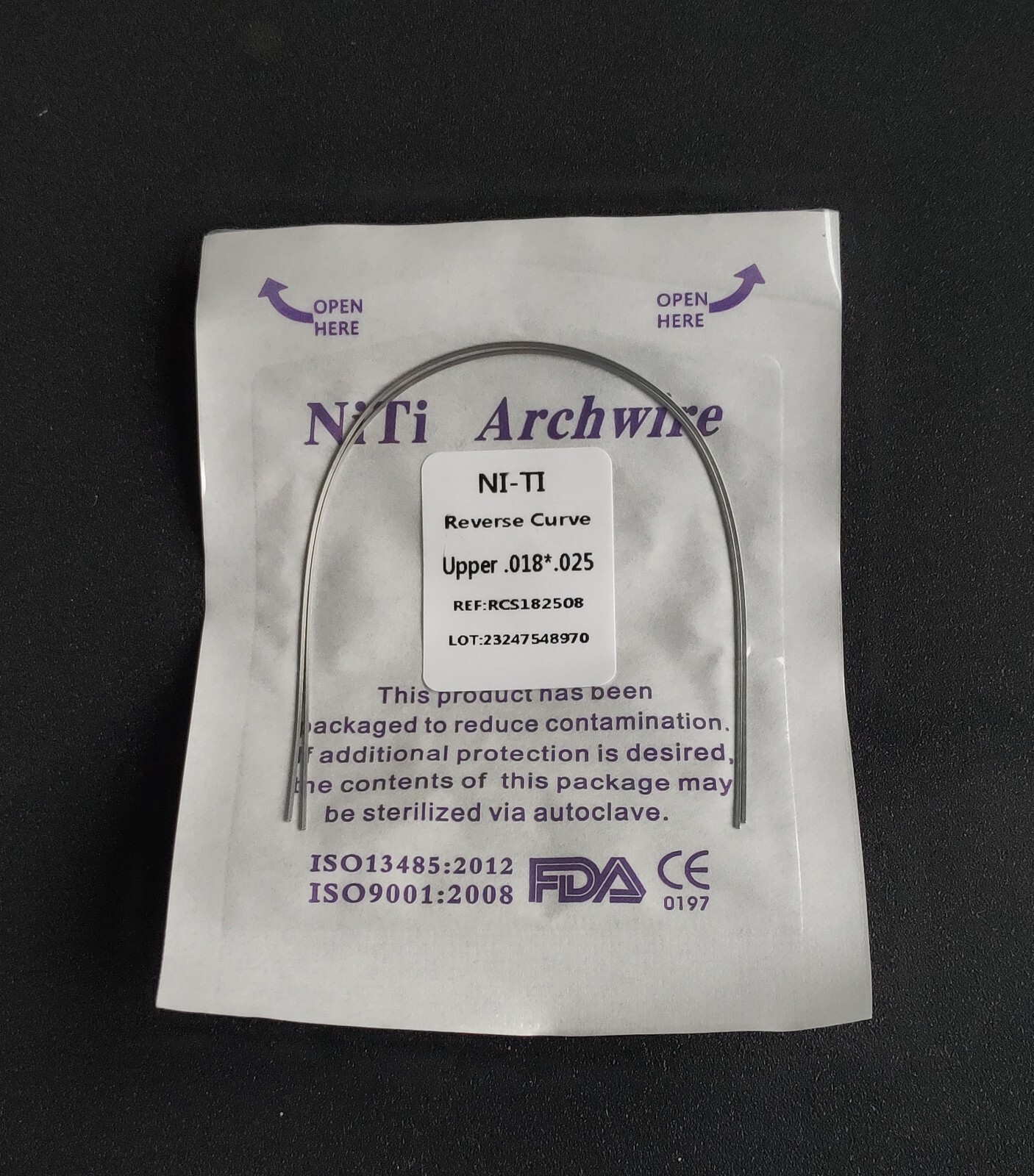 10Pack Dental Orthodontic Super Elastic Reverse Curve True Rectangular Arch Wire