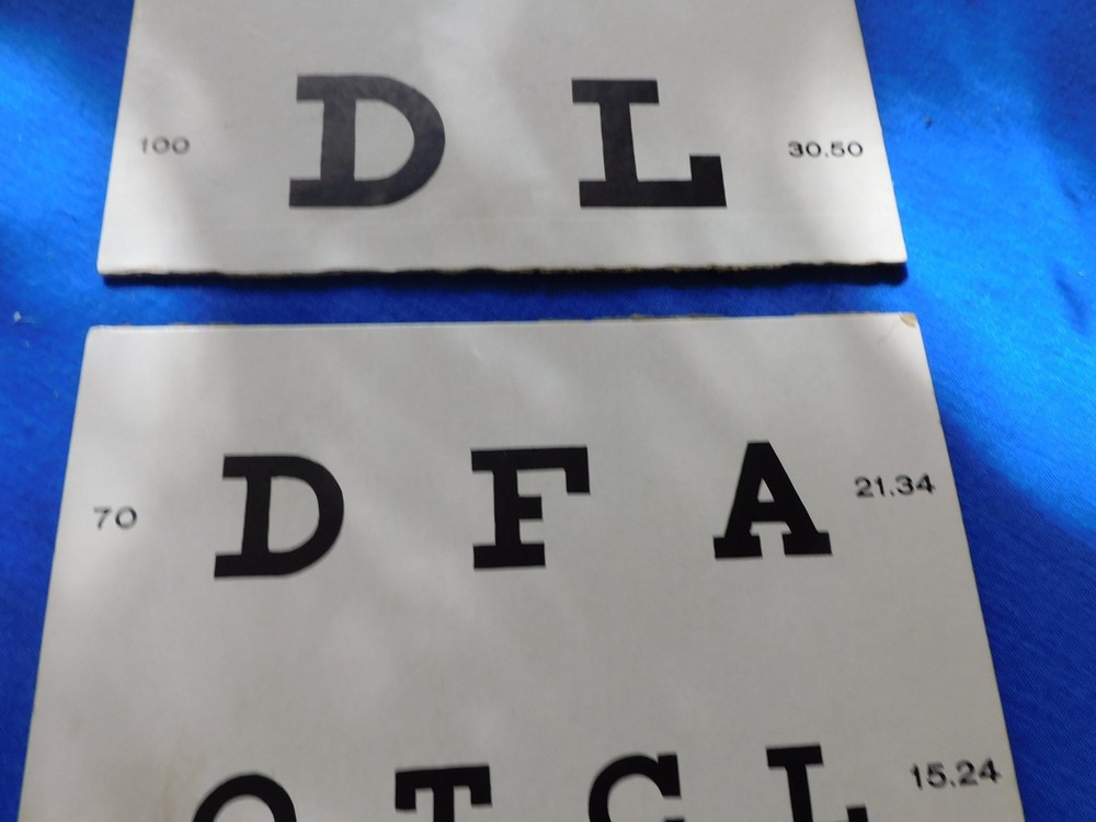 Snellen's Test Type Eye Chart