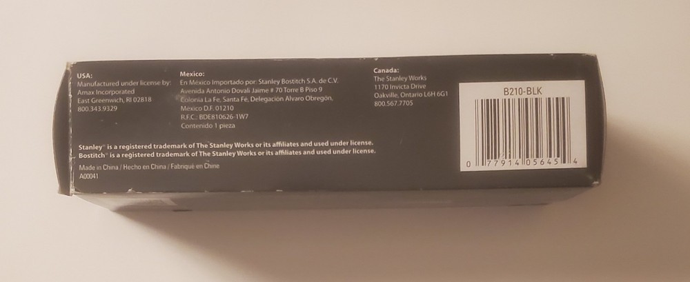 Bostitch - Professional Ascend Stapler (B210-BLK) Black