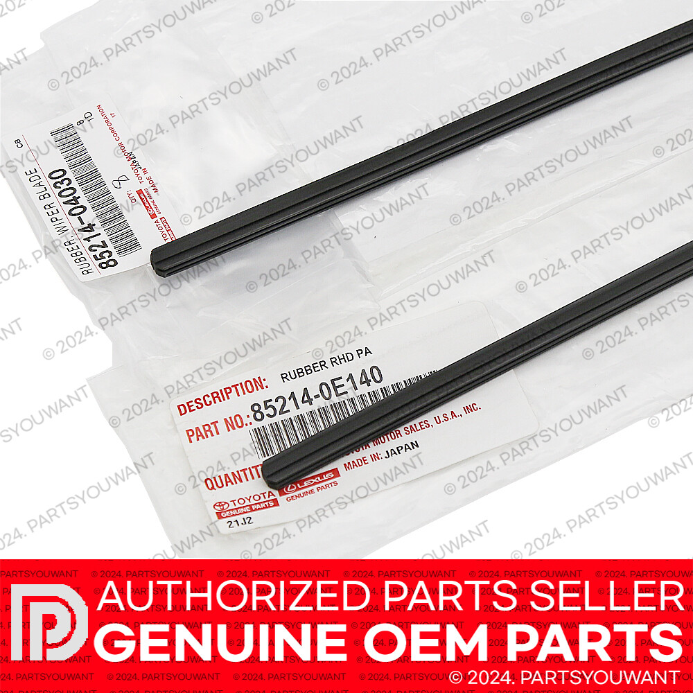 GENUINE Toyota 16-23 Tacoma OEM Front Windshield Wiper Blade Insert Refill SET