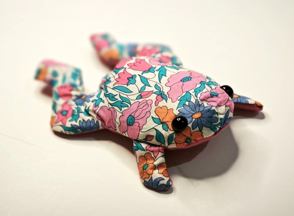 Baby Frog Sewing Pattern: Stuffed Toad Bean Bag Toy (PDF)