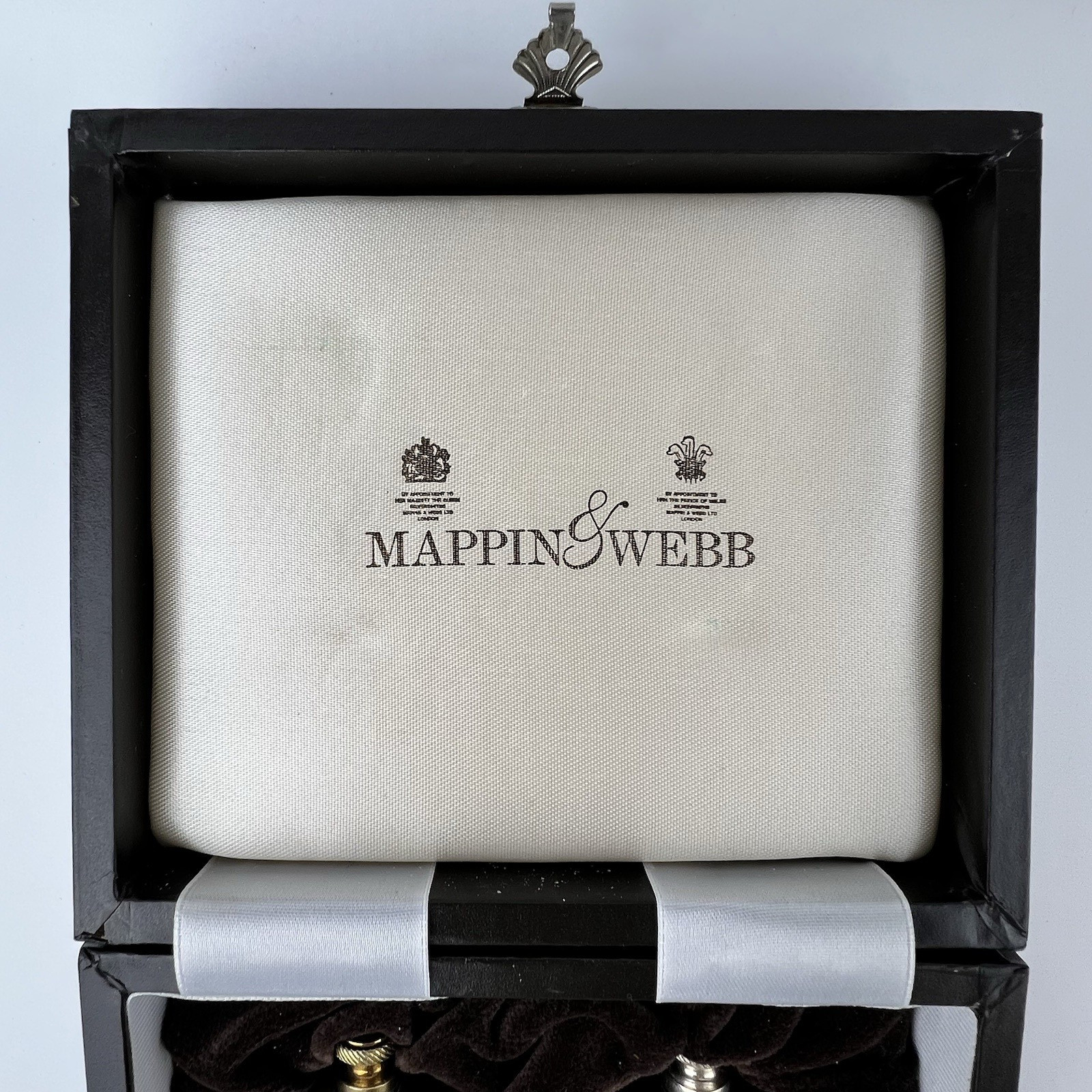 Mappin & Webb Solid Silver Pepper Mills Pair 925 Hallmarked Boxed 136g #234