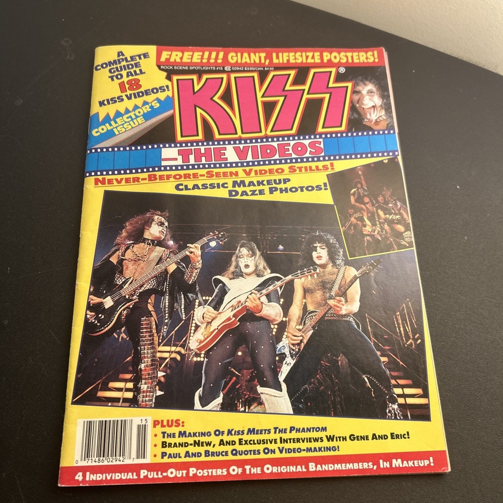 Kiss The Videos Collectors Issue Magazine  poster missing