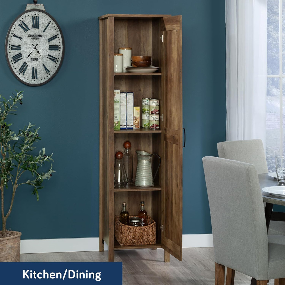 Rustic Pine Storage Cabinet - Versatile Organization Solution