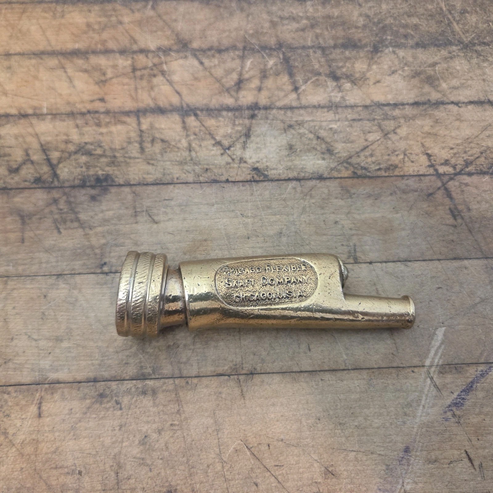 Antique RAIN KING Brass Hose Nozzle Chicago Flexible Shaft Company Patent 9-2-24