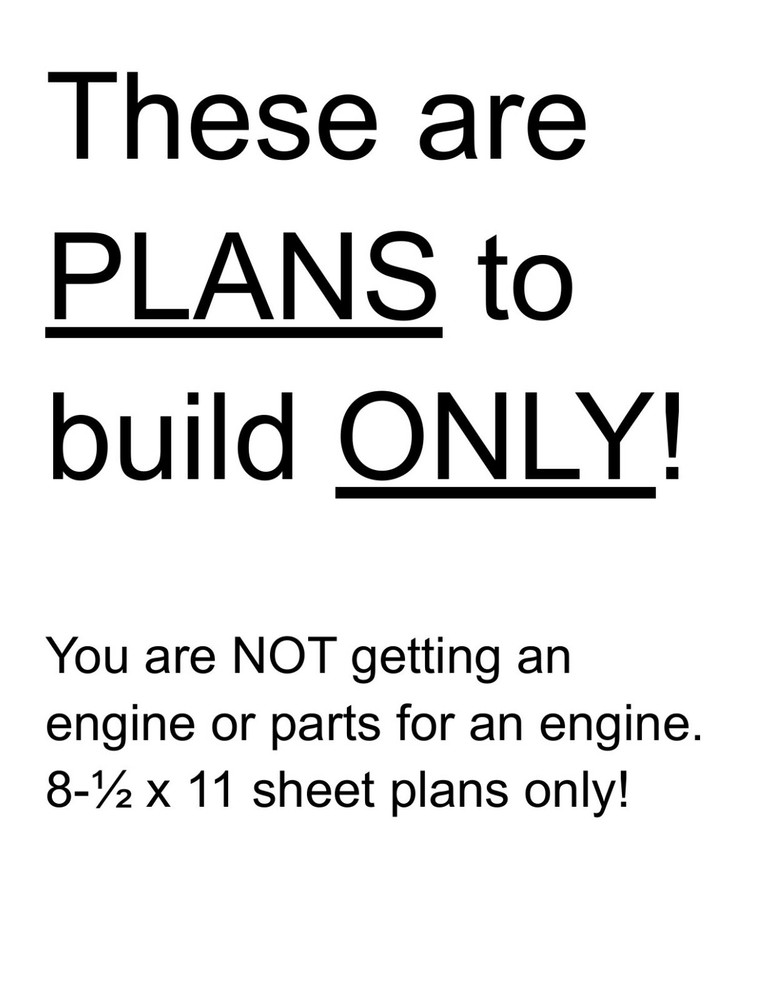 1906 "Bill" 4-Cycle Gas Engine Plans