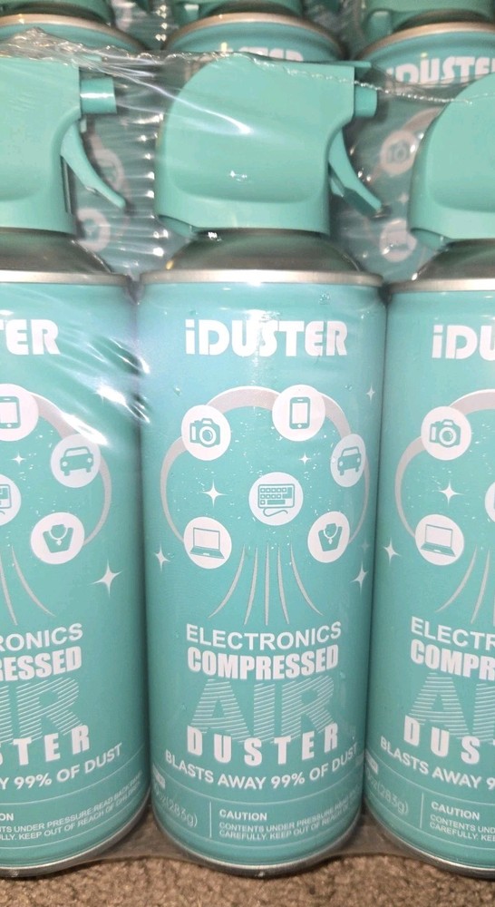 FOUR CANS iDuster for Electronics Compressed Canned Air Duster for Computer 10oz