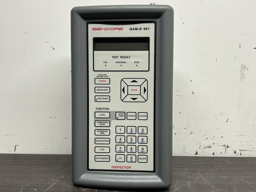 Senccore QAM-D 961A Cable TV System Analyzer Meter - A533