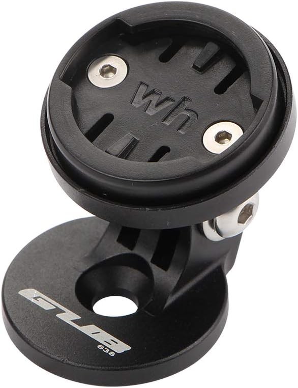 Angle Adjustable Bike Computer Mount - Stem Top Cap Holder Compatible Black