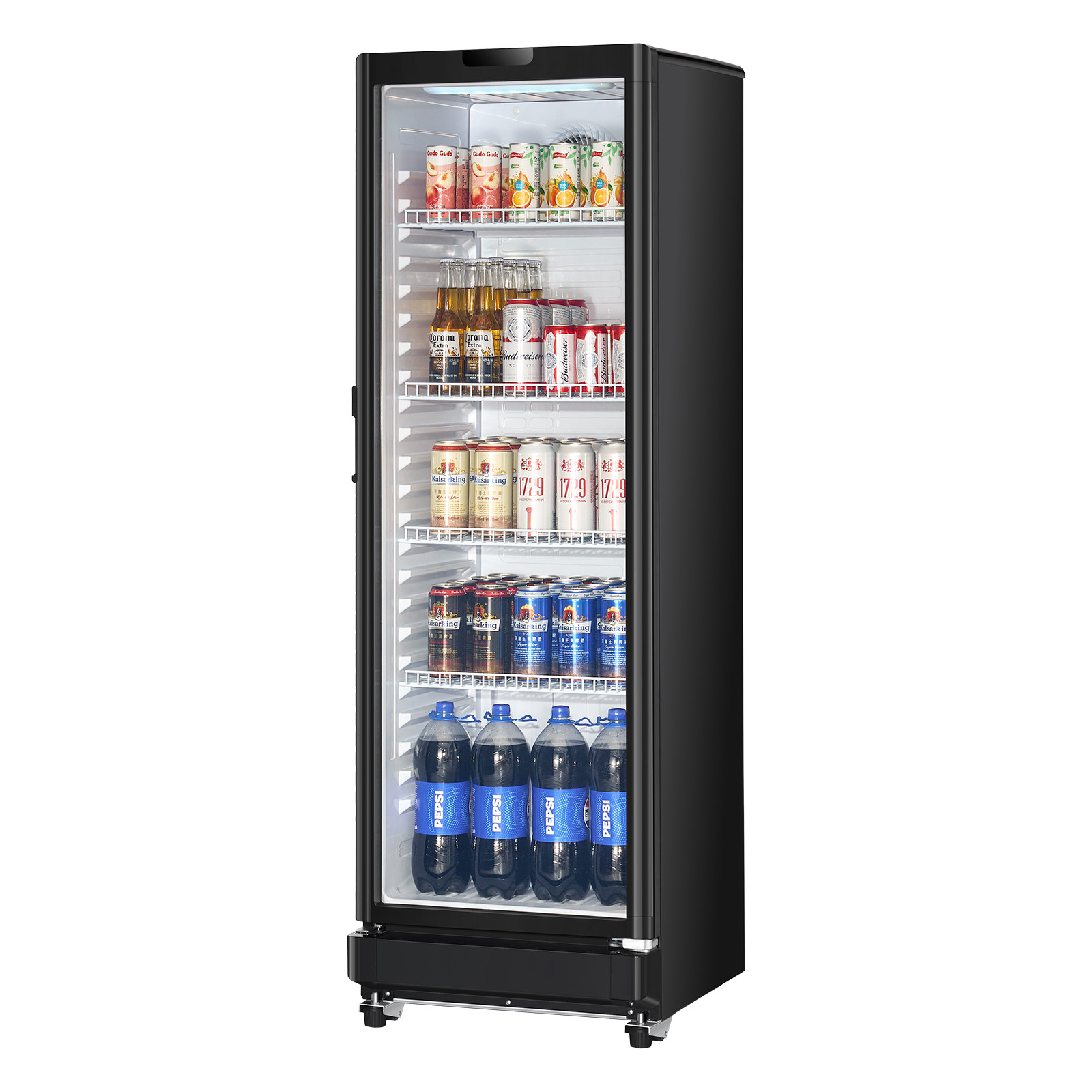 VEVOR Commercial Merchandiser Refrigerator 8.1 CU.FT Glass Door Beverage