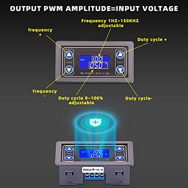 2X (Adjustable Signal Generator, PWM Pulse Rate Working Cycle, Rectanglew8138-