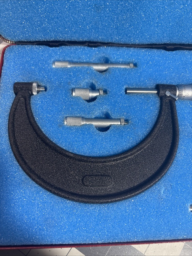 Central Tool Multi Anvil Micrometer 0-4” w/ Standards & Case Providence, RI