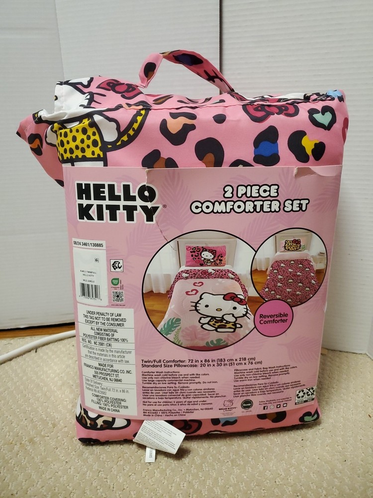 Hello Kitty Full Comforter Authentic From Providencia Reversible NEW
