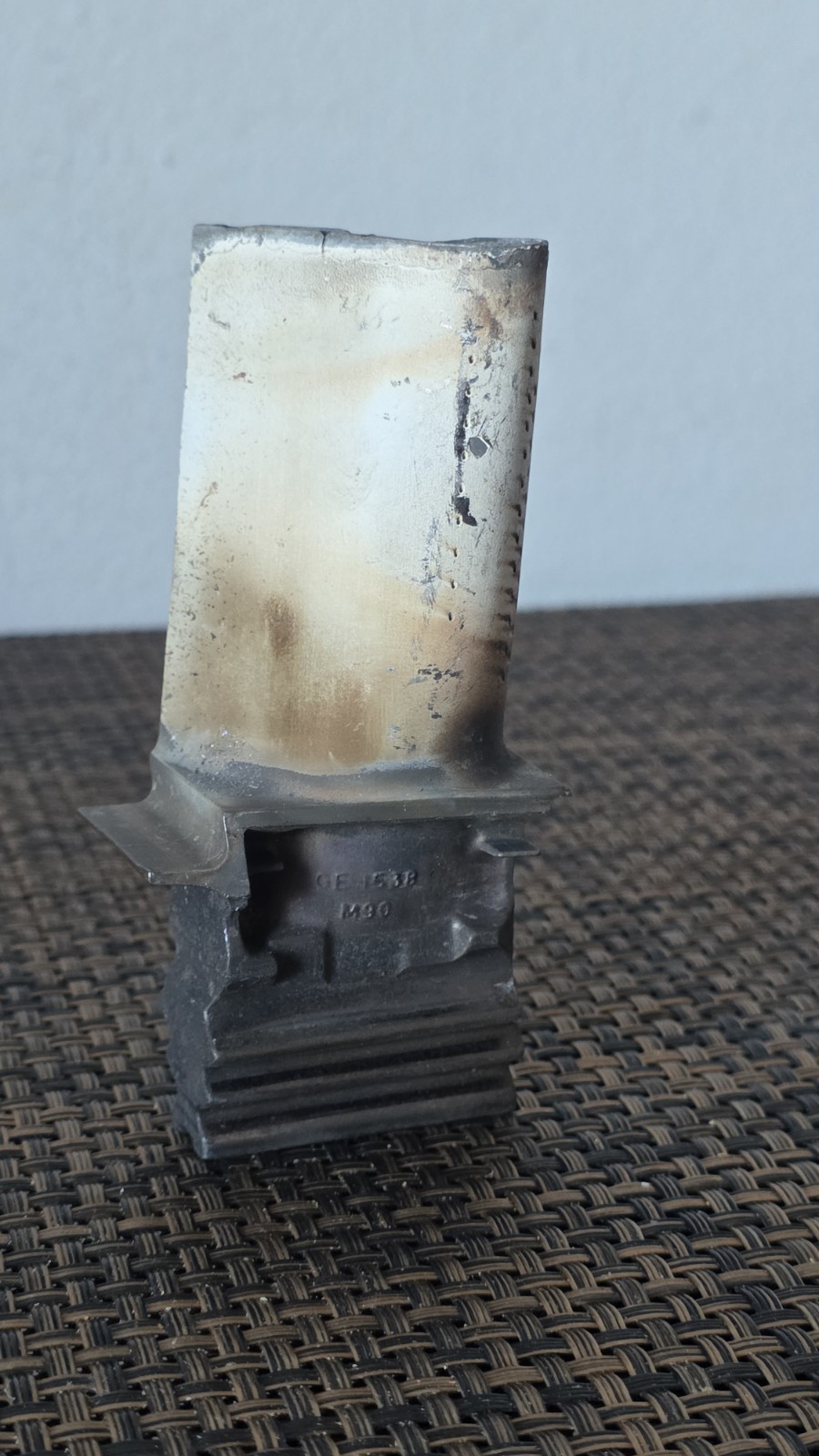 GE HPT STAGE 1 BLADE - PWA 1484 Super Alloy - P/N: GE 1538M90 - 2118M54P02