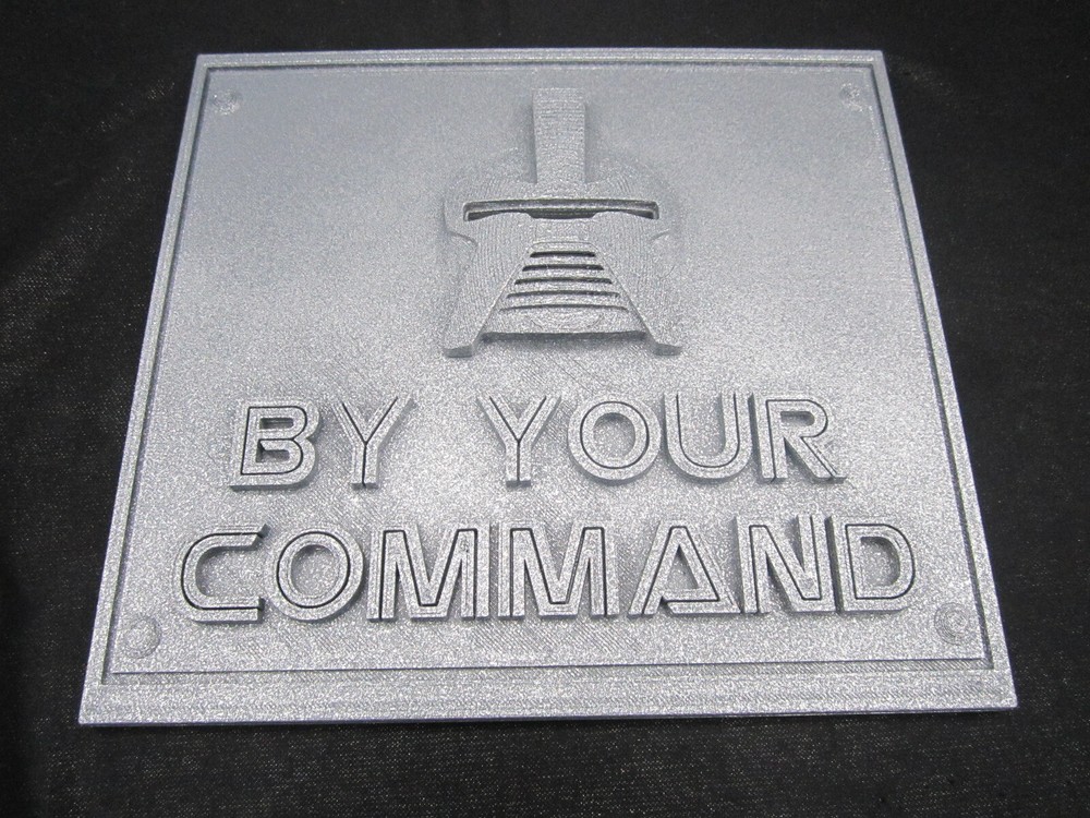 Battlestar Galactica Wall Plaque By Your Command -  3d Wall Art Two Tone