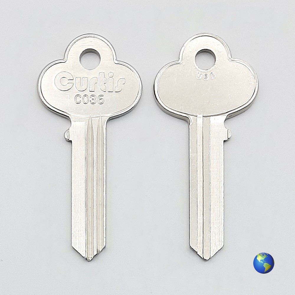 CO36 Key Blanks for Various Locking Systems by Corbin Russwin (2 Keys)
