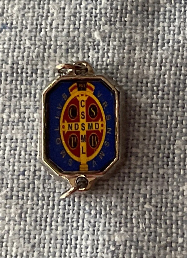 St. Benedict Rosary Beads Links Connectors | Silver Tone