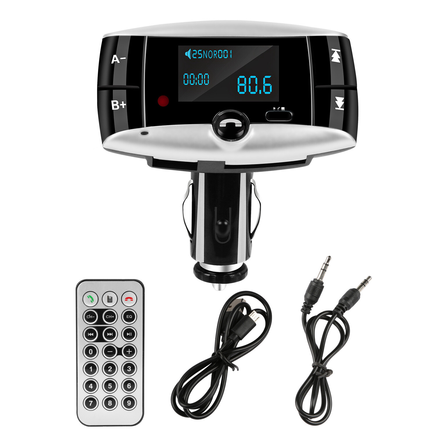 Wireless FM Transmitter Modulator Car Kit Handsfree MP3 Player SD USB LCD Remote