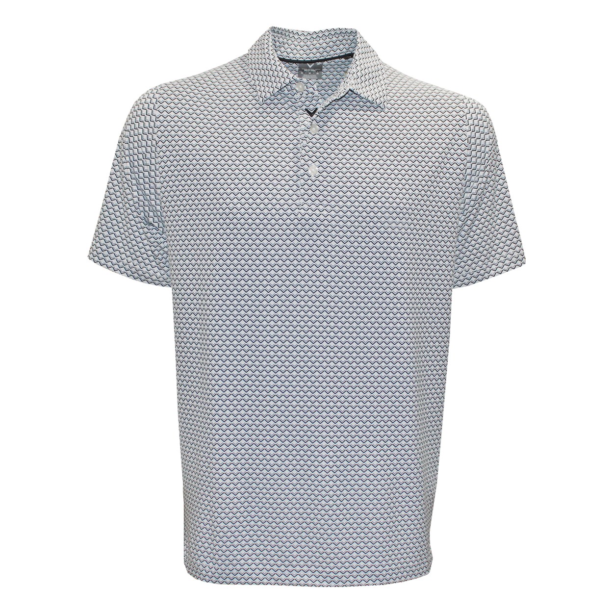 Callaway Golf Men's Chevron Printed Polo Shirt-Moisture Wicking, Stretch Fabric